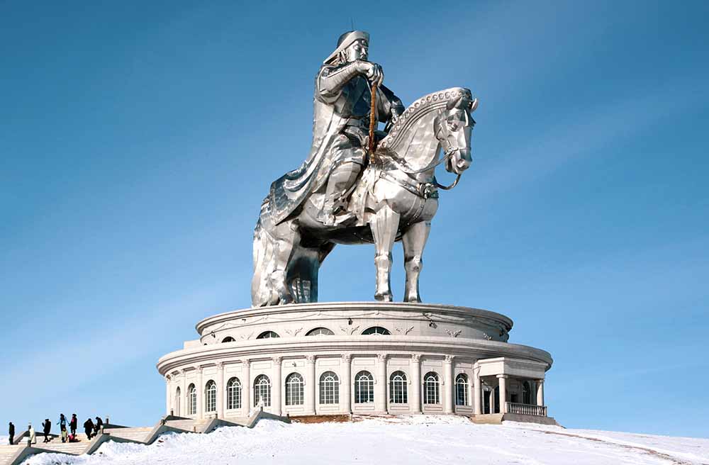 Genghis khan in mongolia